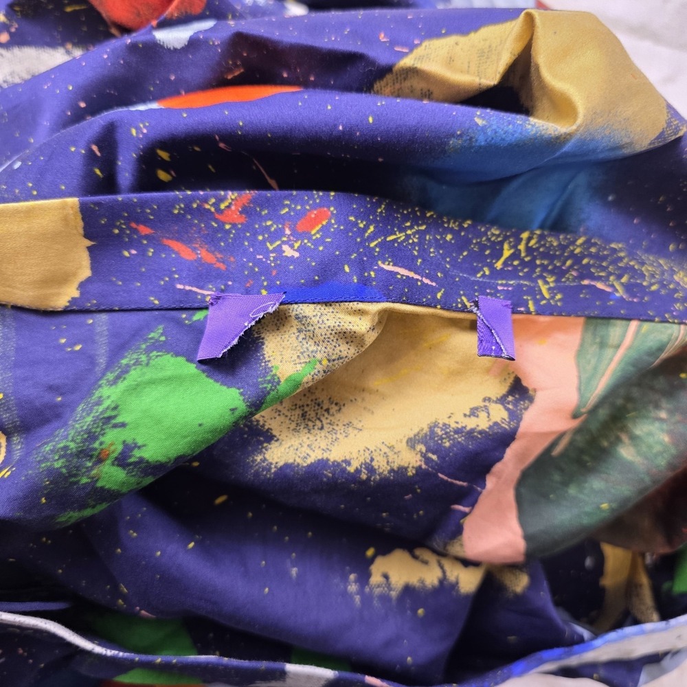 Ralph Lauren Purple Label Maguire Satin Maxi Skirt Size 12 Paint Splatter $2890 - Picture 8 of 8